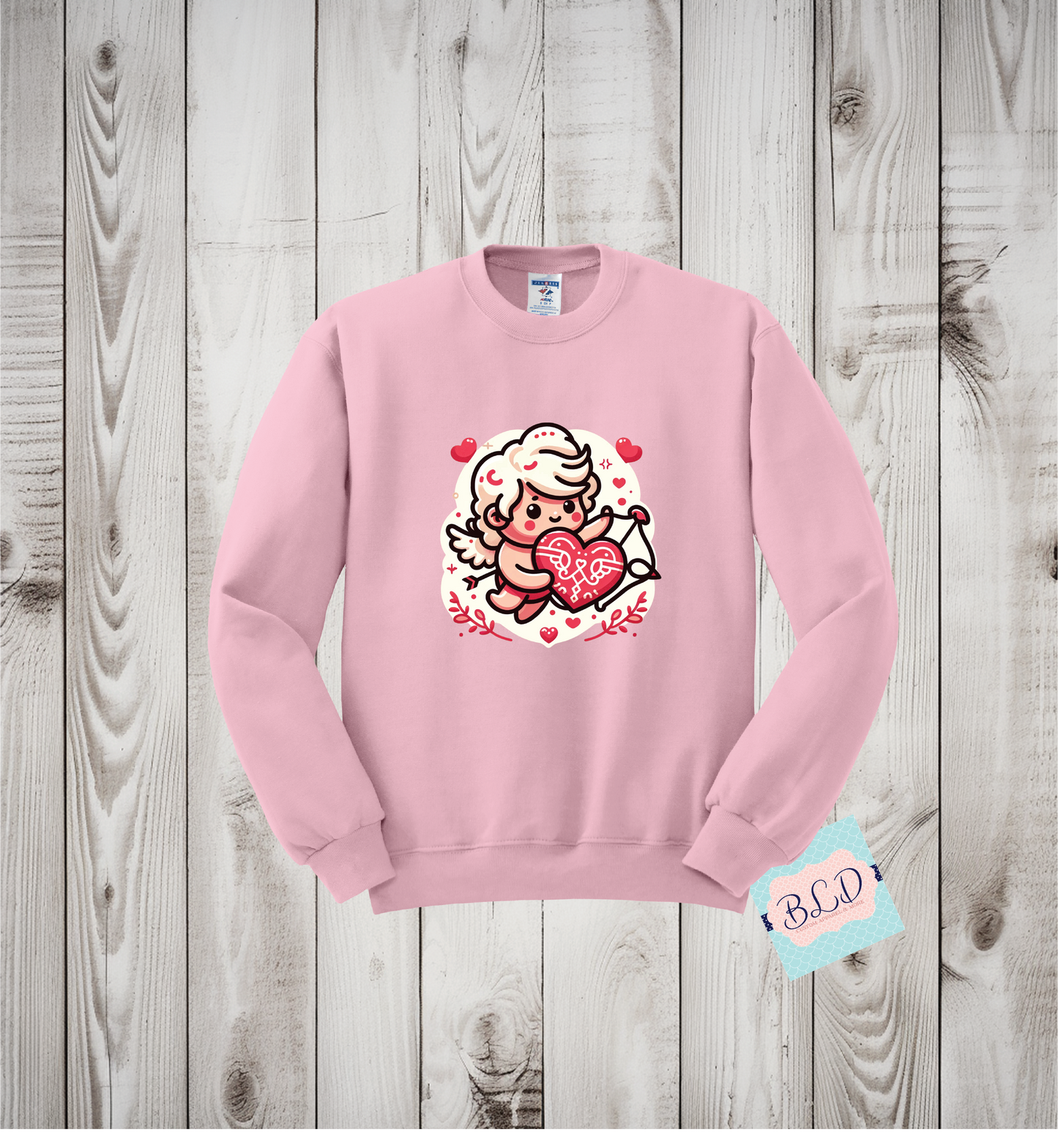 Cupid Adult Valentine's Crewneck Sweatshirt