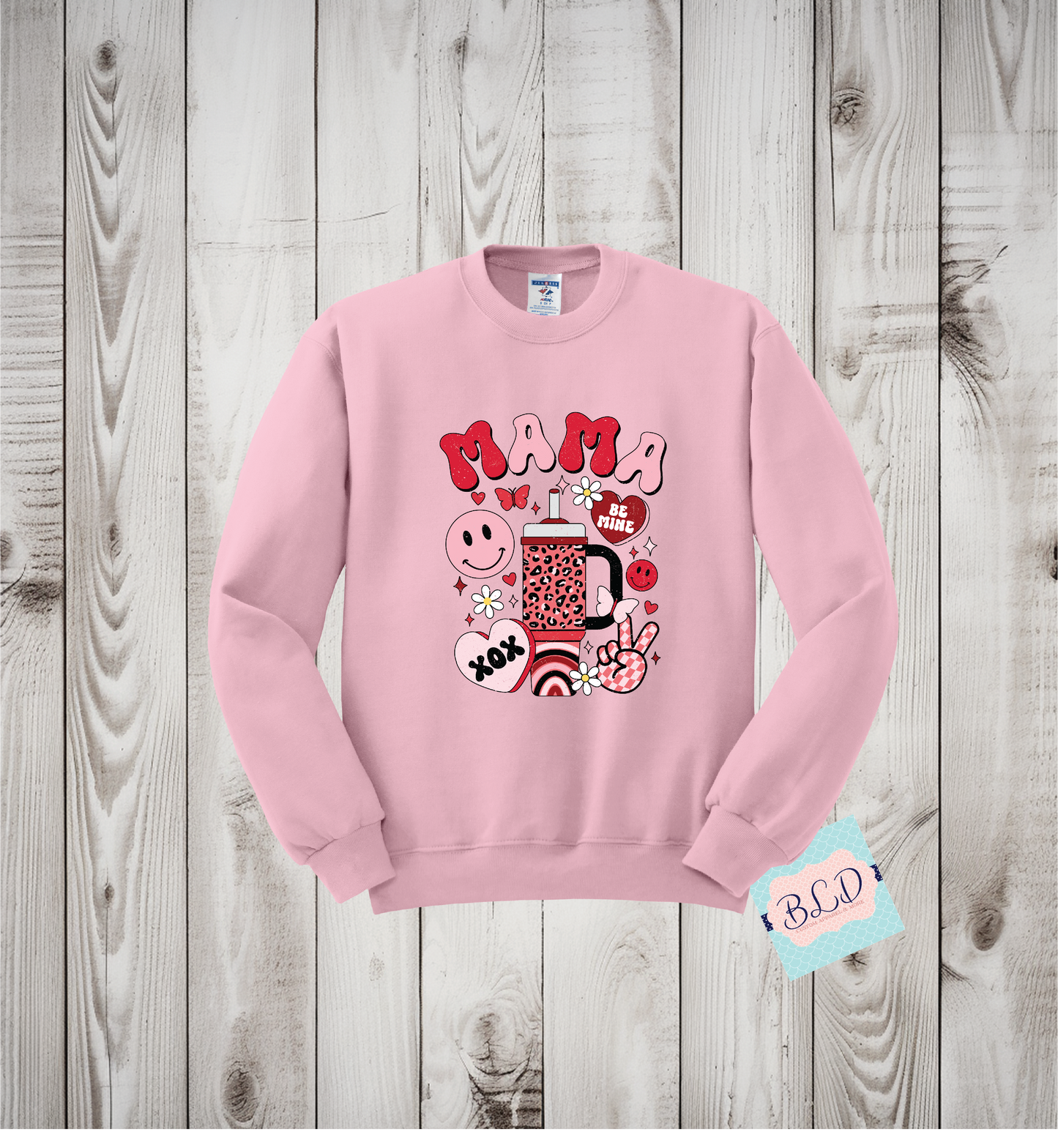 Cup Mama Adult Valentine's Crewneck Sweatshirt