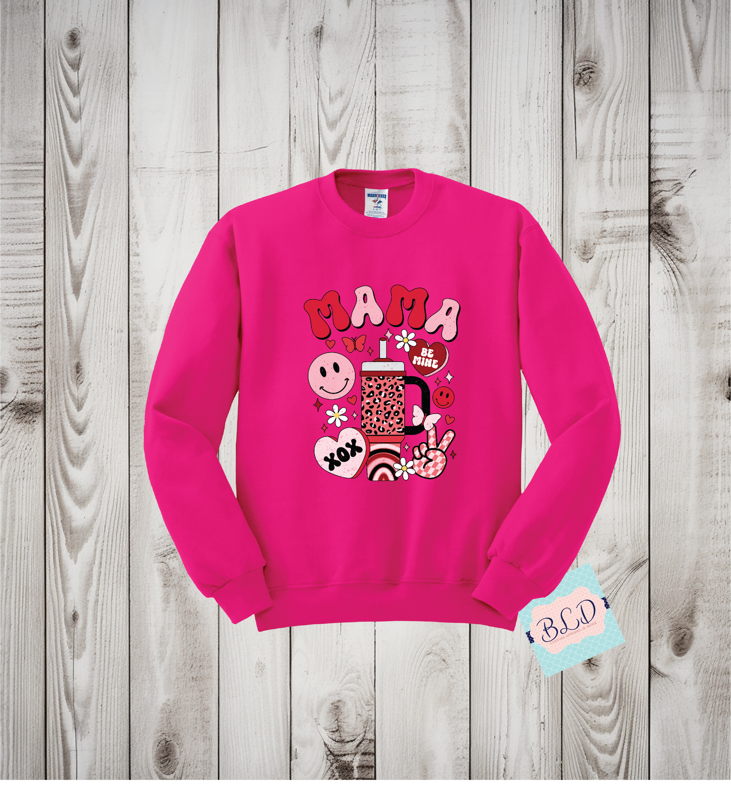 Cup Mama Adult Valentine's Crewneck Sweatshirt