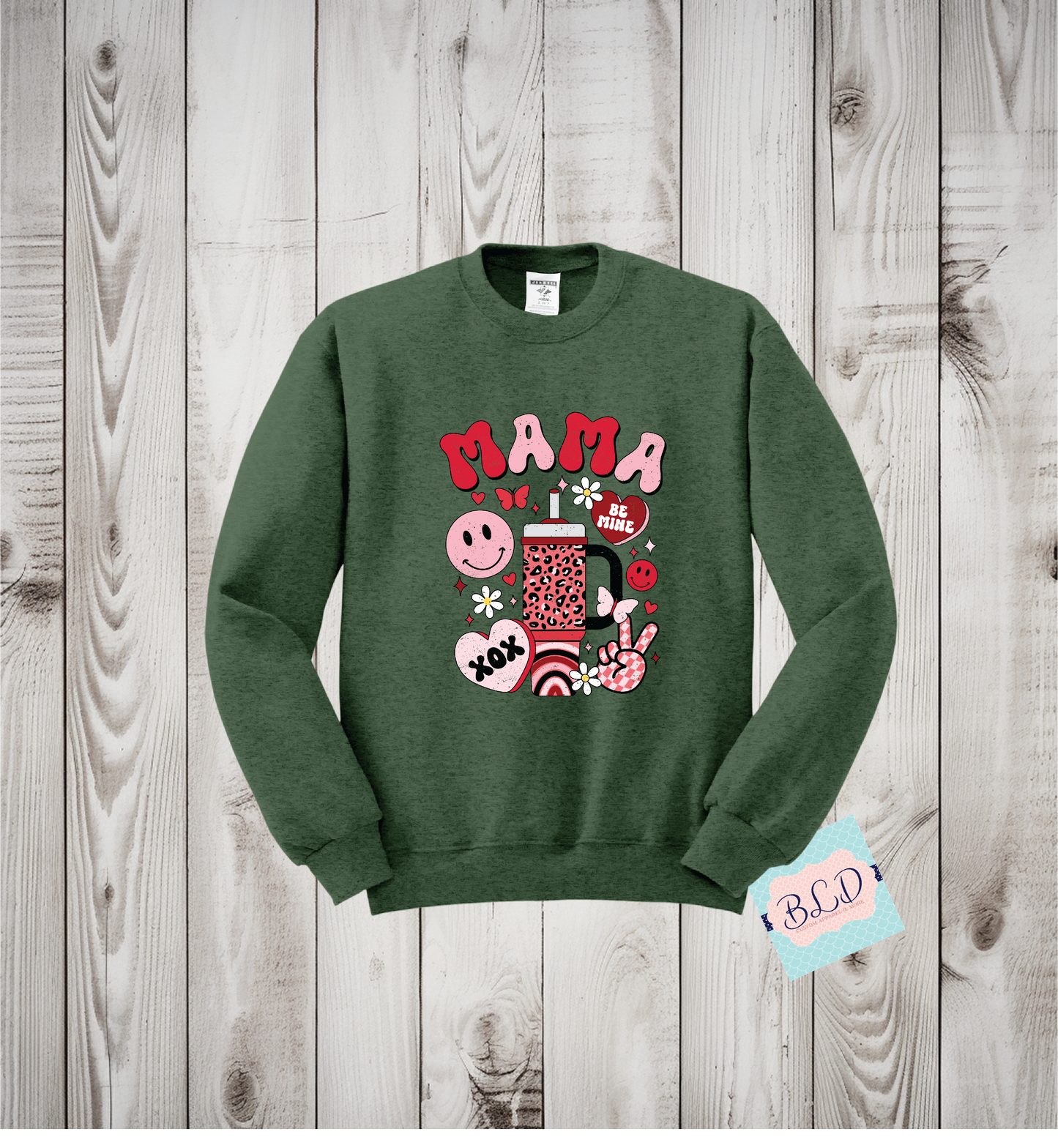 Cup Mama Adult Valentine's Crewneck Sweatshirt