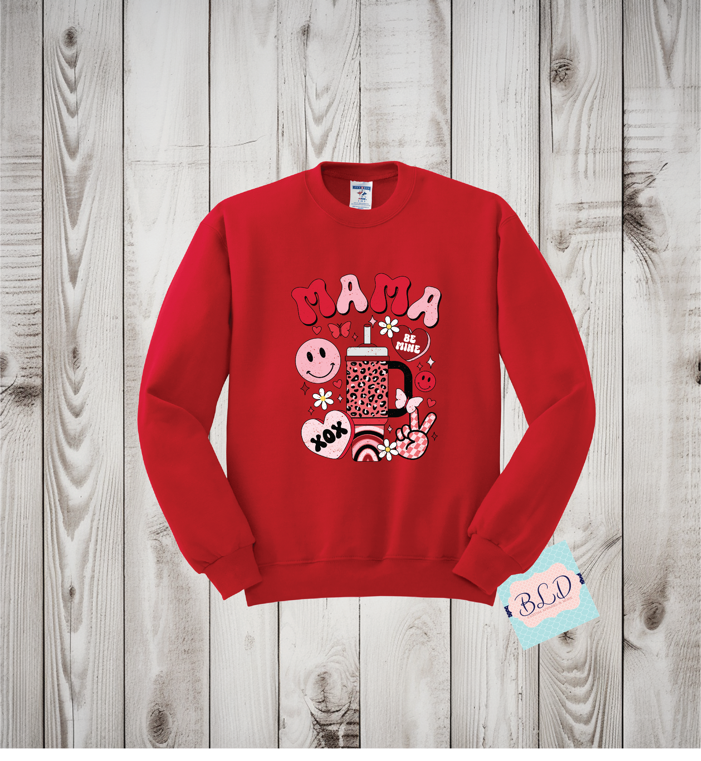 Cup Mama Adult Valentine's Crewneck Sweatshirt